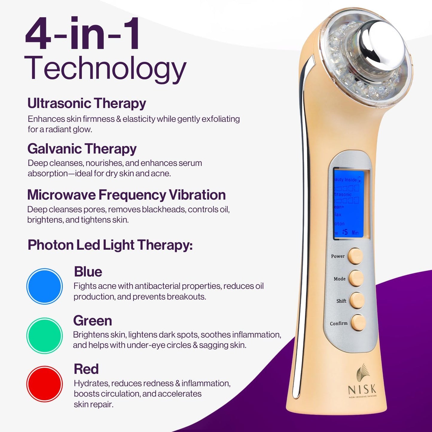 Nova 4-in-1 Facial Wand